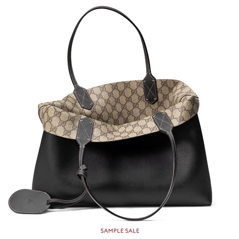 tote bag l'altra mia borsa e gucci|GUCCI Reversible leather.